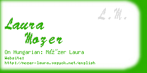 laura mozer business card